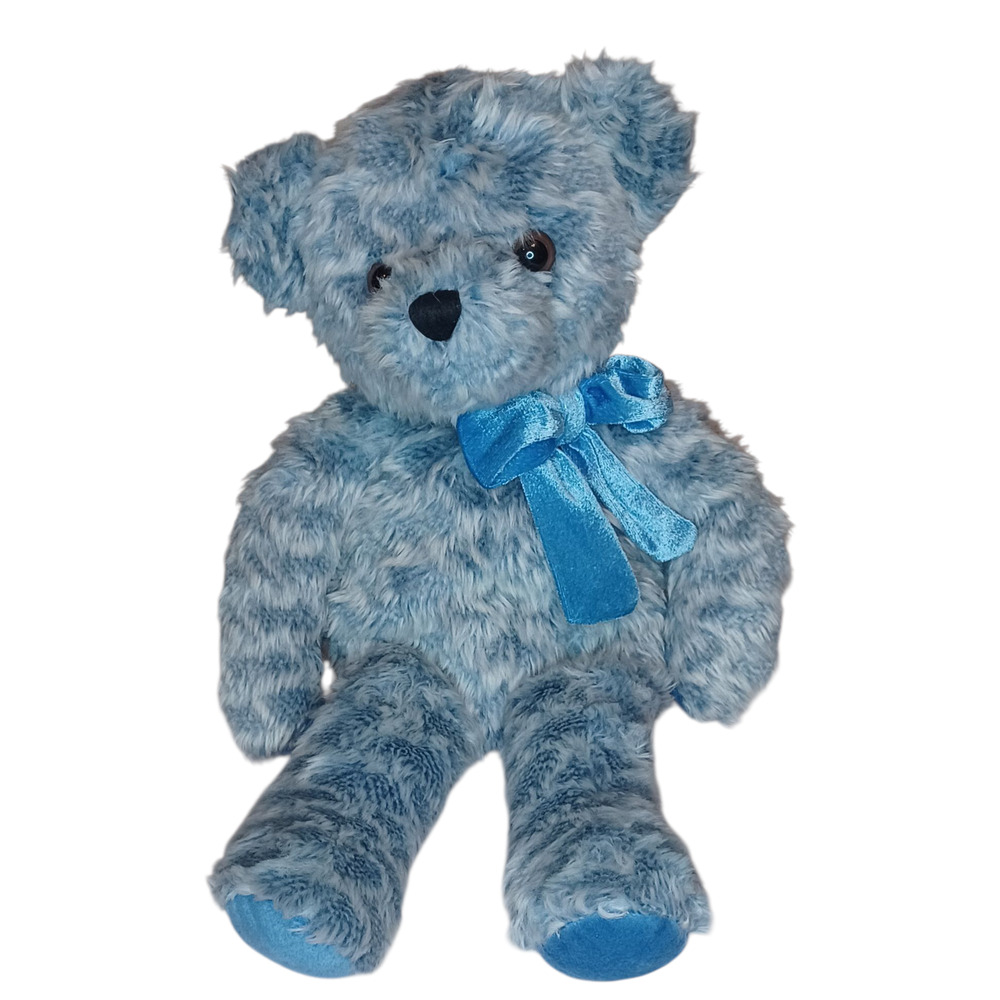 Dakin Blue 15" Stuffed Bear with Bow